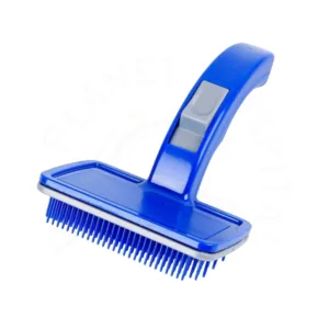Blue Button Brush – Easy & Gentle Pet Grooming Tool