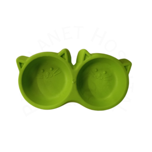 Double Sided Cat Face Food Bowl